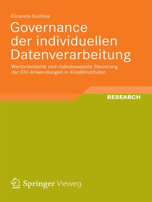 cover image of Governance der individuellen Datenverarbeitung